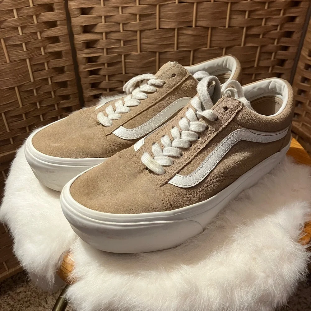 Platform Old Skool Tan Vans